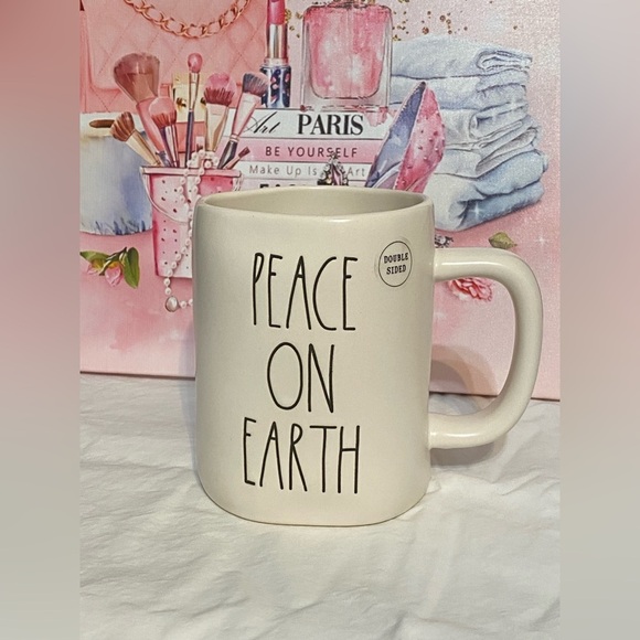 Rae Dunn Other - Rae Dunn Peace on Earth double sided mug Inspirational Christmas Holiday
